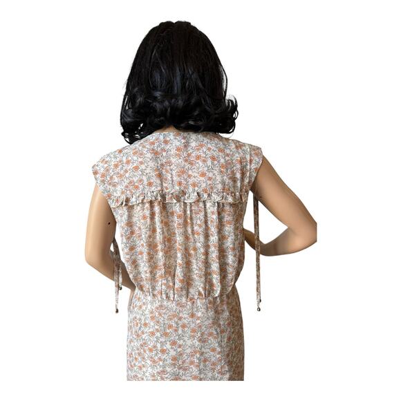 NWT Dress Forum Just in Time Ruched Midi Dress wild poppies size small - Picture 10 of 16